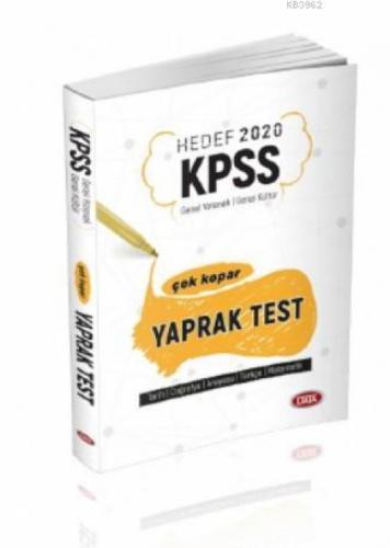 Data Yayınları 2020 KPSS Genel Yetenek Genel Kültür Yaprak Test  Frontansicht 1