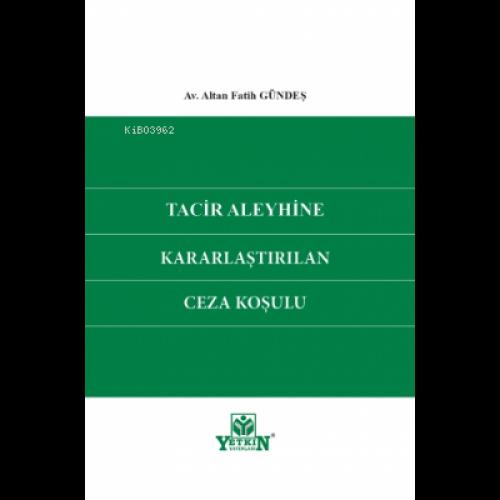 Tacir Aleyhine Kararlaştırılan Ceza Koşulu  Frontansicht 1