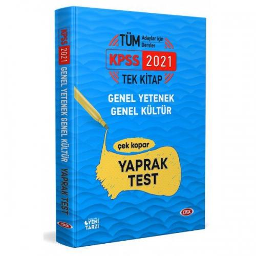 2021 KPSS Tek Kitap Genel Yetenek - Genel Kültür Çek Kopar Yaprak Test  Frontansicht 1