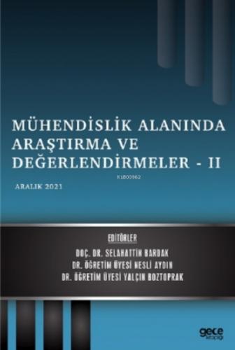 Mühendislik Alanında Araştırma ve Değerlendirmeler 2 - Aralık 2021  Frontansicht 1