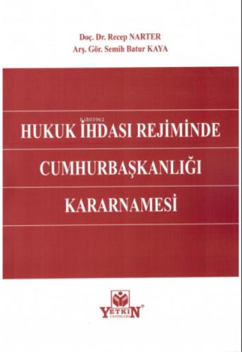 Hukuk İhdası Rejiminde Cumhurbaşkanlığı Kararnamesi  Frontansicht 1