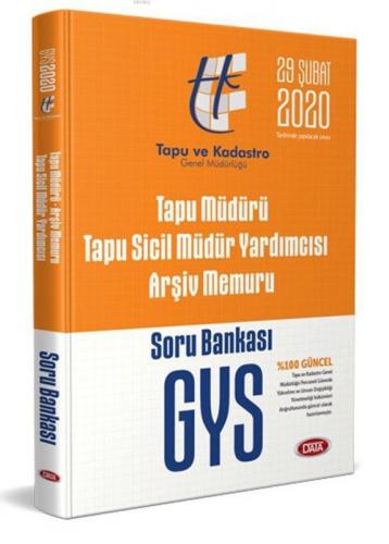 Data Yayınları GYS Tapu Müdürü Tapu Sicil Müdür Yardımcısı Arşiv Memuru Soru Bankası  Frontansicht 1