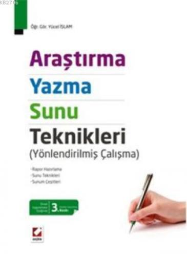 Araştırma, Yazma ve Sunu Teknikleri  Frontansicht 1
