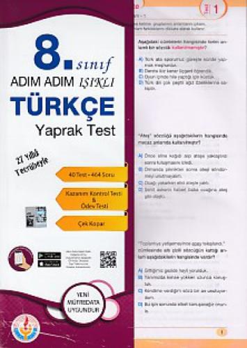 Adım Adım 8. Sınıf Türkçe Yaprak Test  Frontansicht 1