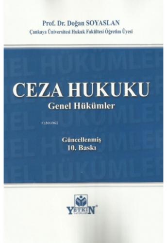 Ceza Hukuku Genel Hükümler  Frontansicht 1