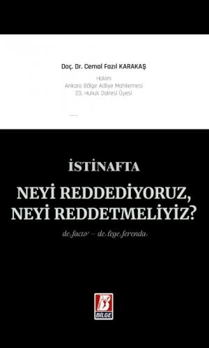 İstinafta Neyi Reddediyoruz, Neyi Reddetmeliyiz?  Frontansicht 1