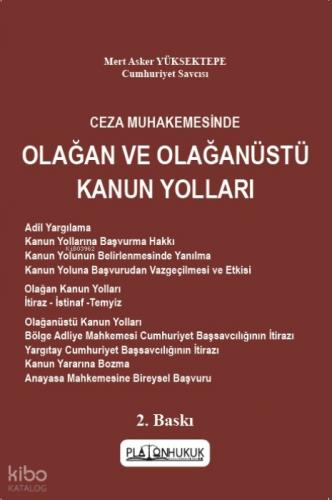 Ceza Muhakemesinde Olağan ve Olağanüstü Kanun Yolları  Frontansicht 1