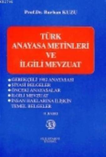 Türk Anayasa Metinleri ve İlgili Mevzuat  Frontansicht 1