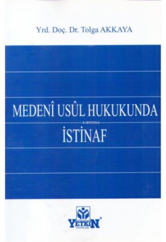 Medeni Usül Hukukunda İstinaf  Frontansicht 1