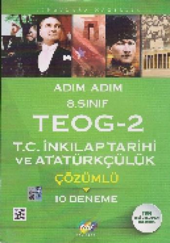 8. Sınıf Adım Adım TEOG - 2 T.C. İnkılap Tarihi ve Atatürkçülük Çözümlü 10 Deneme  Frontansicht 1