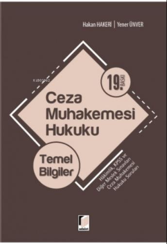 Ceza Muhakemesi Hukuku Temel Bilgiler  Frontansicht 1
