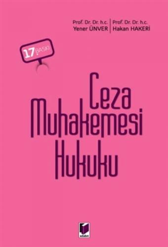 Ceza Muhakemesi Hukuku  Frontansicht 1