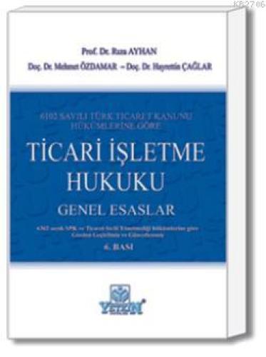 Ticari İşletme Hukuku Genel Esaslar  Frontansicht 1