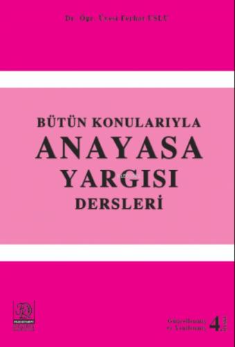 Bütün Konularıyla Anayasa Yargısı Dersleri  Frontansicht 1