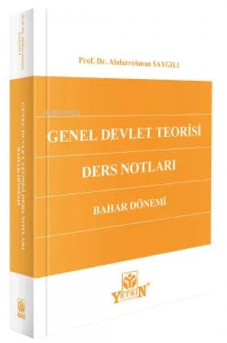 Genel Devlet Teorisi Dersleri (Bahar Dönemi)  Frontansicht 1