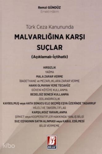 Türk Ceza Kanununda Mal Varlığına Karşı Suçlar  Frontansicht 1