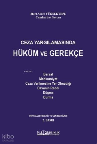 Ceza Yargılamasında Hüküm ve Gerekçe  Frontansicht 1