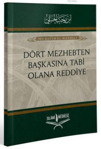 Dört Mezhepten Başkasına Tabi Olana Reddiye  Frontansicht 1