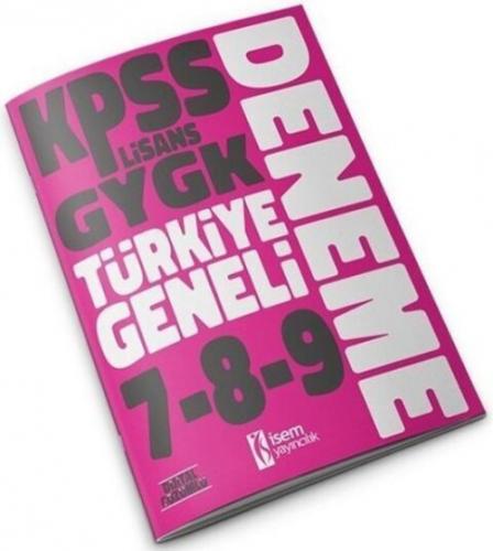 2023 Kpss Lisans Gygk Türkiye Geneli Deneme Seti 7-8-9  Frontansicht 1