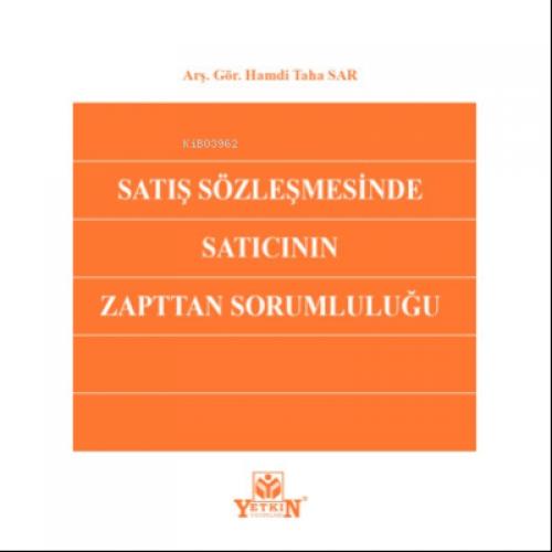 Satış Sözleşmesinde Satıcının Zapttan Sorumluluğu  Frontansicht 1