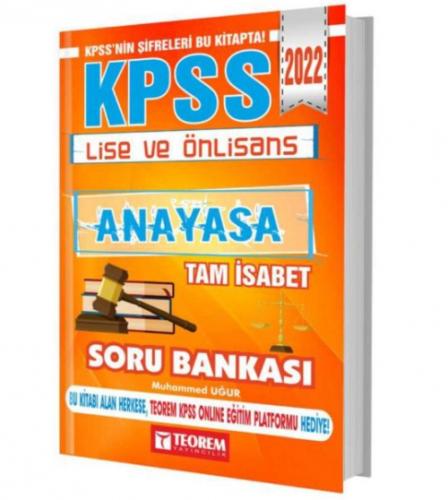 2022 KPSS Lise Ön Lisans Anayasa Tam İsabet Soru Bankası  Frontansicht 1