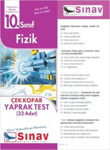 10. Sınıf Fizik Çek Kopar Yaprak Test (32 Adet)  Frontansicht 1