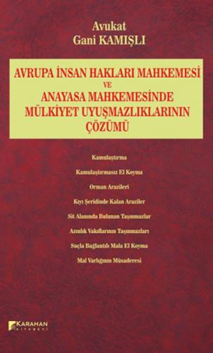 Avrupa İnsan Hakları Mahkemesi ve Anayasa Mahkemesinde Mülkiyet Uyuşmazlıklarının Çözümü  Frontansicht 1