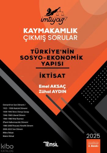 İmtiyaz Kaymakamlık Çıkmış Sorular Türkiye'nin Sosyo-Ekonomik Yapısı ve İktisat  Frontansicht 1