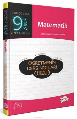 Editör 9.Sınıf Matematik Öğretmenin Ders Notları(Hızlı)  Frontansicht 1