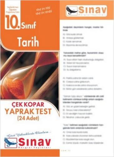 10. Sınıf Tarih Çek Kopar Yaprak Test (24 Adet)  Frontansicht 1