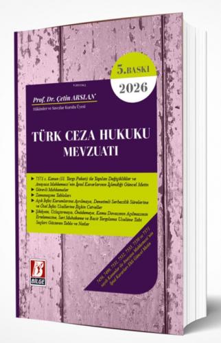 Türk Ceza Hukuku Mevzuatı (Ciltli)  Frontansicht 1