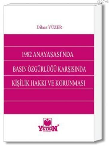 1982 Anayasası'nda Basın Özgürlüğü Karşısında Kişilik Haklarının Korunması  Frontansicht 1