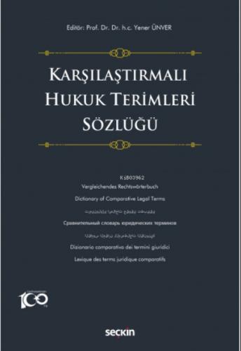 Karşılaştırmalı Hukuk Terimleri Sözlüğü  Frontansicht 1