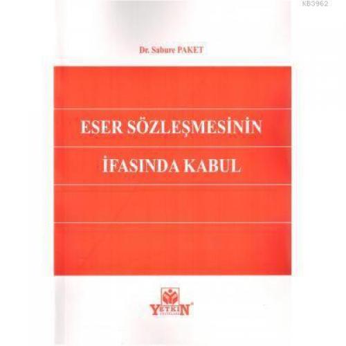 Eser Sözleşmesinin İfasında Kabul  Frontansicht 1
