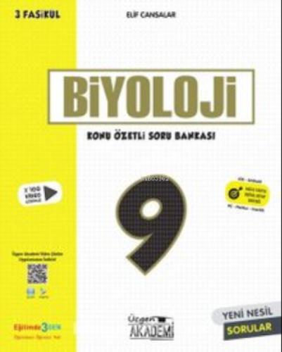 9. Sınıf Biyoloji Konu Özetli Soru Bankası 3 Fasikül  Frontansicht 1