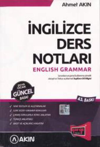 YDS Gramer İngilizce Ders Notları  Frontansicht 1