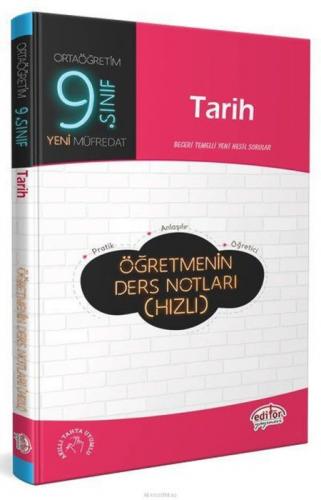 Editör 9.Sınıf Tarih Öğretmenin Ders Notları(Hızlı)  Frontansicht 1