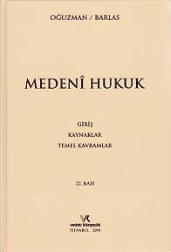 Medeni Hukuk - Barlas / Oğuzman ( 2016 )  Frontansicht 1