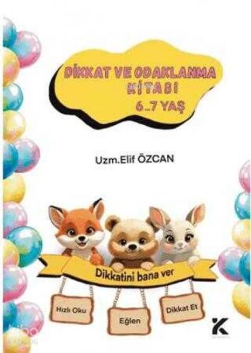 Dikkat ve Odaklanma Kitabı 6-7 Yaş  Frontansicht 1