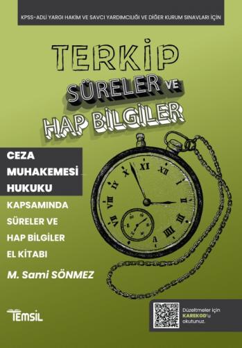 Terkip Ceza Muhakemesi Hukuku  Süreler ve Hap Bilgiler El Kitabı  Frontansicht 1