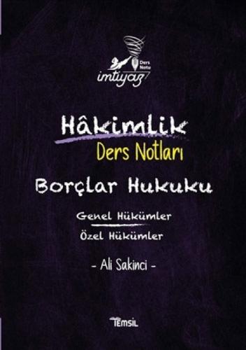 Borçlar Hukuku;Genel Hükümler- Özel Hükümler Hakimlik Ders Notları  Frontansicht 1