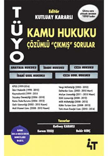 TÜYO Kamu Hukuku Çözümlü Çıkmış  Frontansicht 1