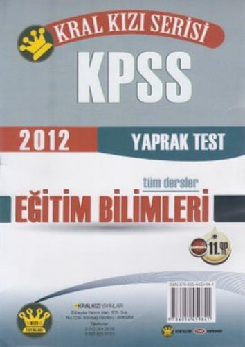 KPSS Eğitim Bilimleri Yaprak Test  Frontansicht 1