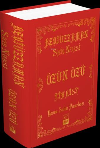 Said Nursi Özün Özü  - Fihrist  Frontansicht 1