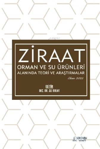 Ziraat, Orman ve Su Ürünleri Alanında Teori ve Araştırmalar / Ekim 2022  Frontansicht 1