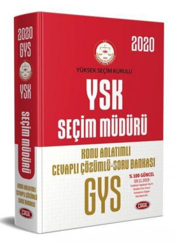 Data Yayınları 2020 GYS YSK Seçim Müdürü Konu Anlatımlı Cevaplı Çözümlü Soru Bankası  Frontansicht 1