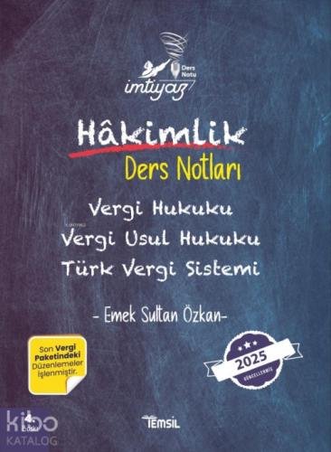 İmtiyaz Vergi Hukuku Vergi Usul Hukuku Türk Vergi Sistemi - Hakimlik Ders Notları;Hakimlik Ders Notları  Frontansicht 1