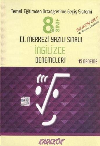 8. Sınıf İngilizce II. Merkezi Yazılı  Frontansicht 1