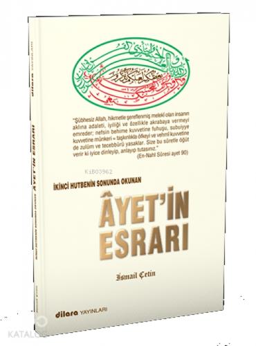 İkinci Hutbenin Sonunda Okunan Ayet'in Esrarı  Frontansicht 1