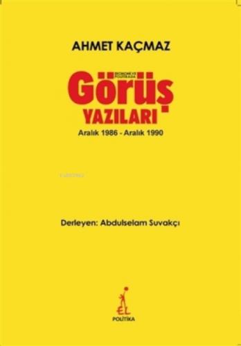 Ekonomi ve Politikada Görüş Yazıları;Aralık 1986 - Aralık 1990  Frontansicht 1